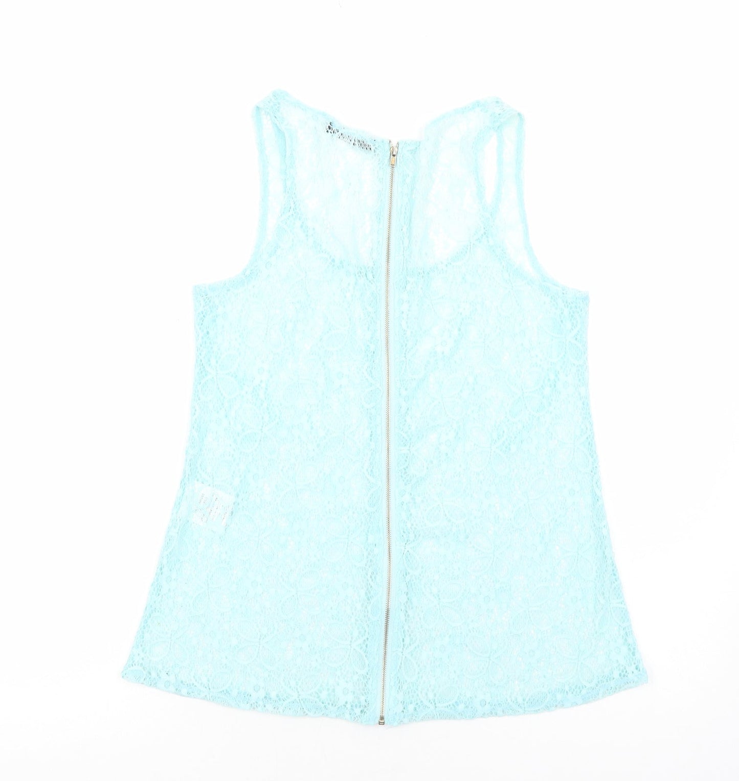 Womens UK Size 8 Quiz Blue Basic Tank