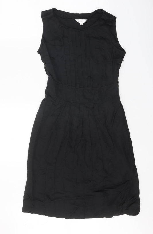 NEXT Womens Black Polyester Pencil Dress Size 8 Boat Neck Pullover