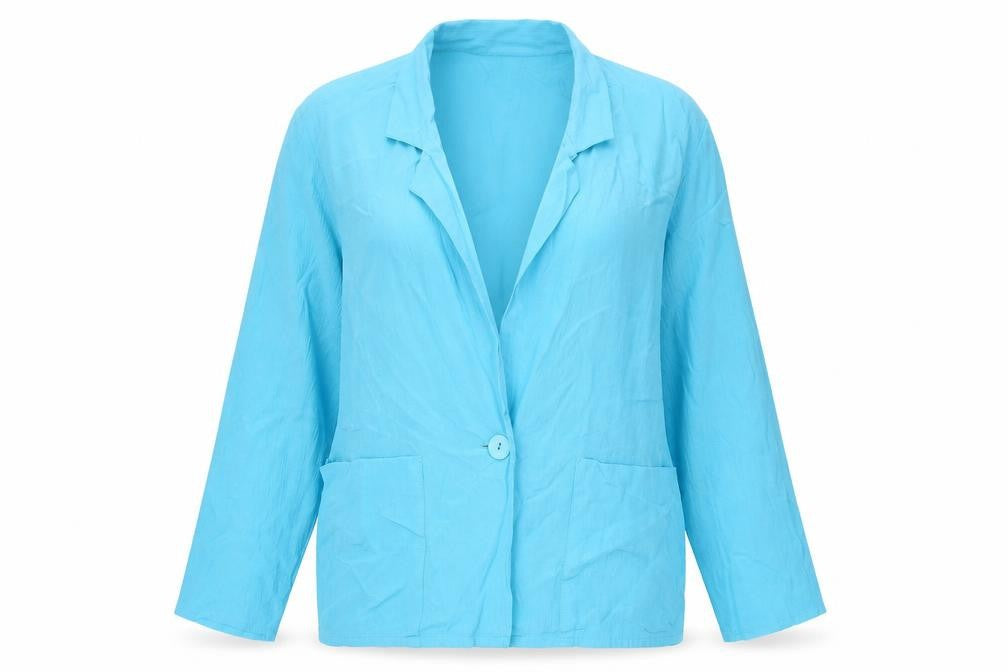 Womens UK Size 12 Preworn Blue Basic Blouse