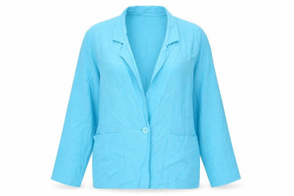 Womens UK Size 12 Preworn Blue Basic Blouse
