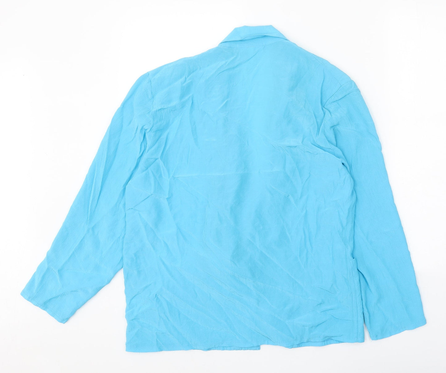 Womens UK Size 12 Preworn Blue Basic Blouse
