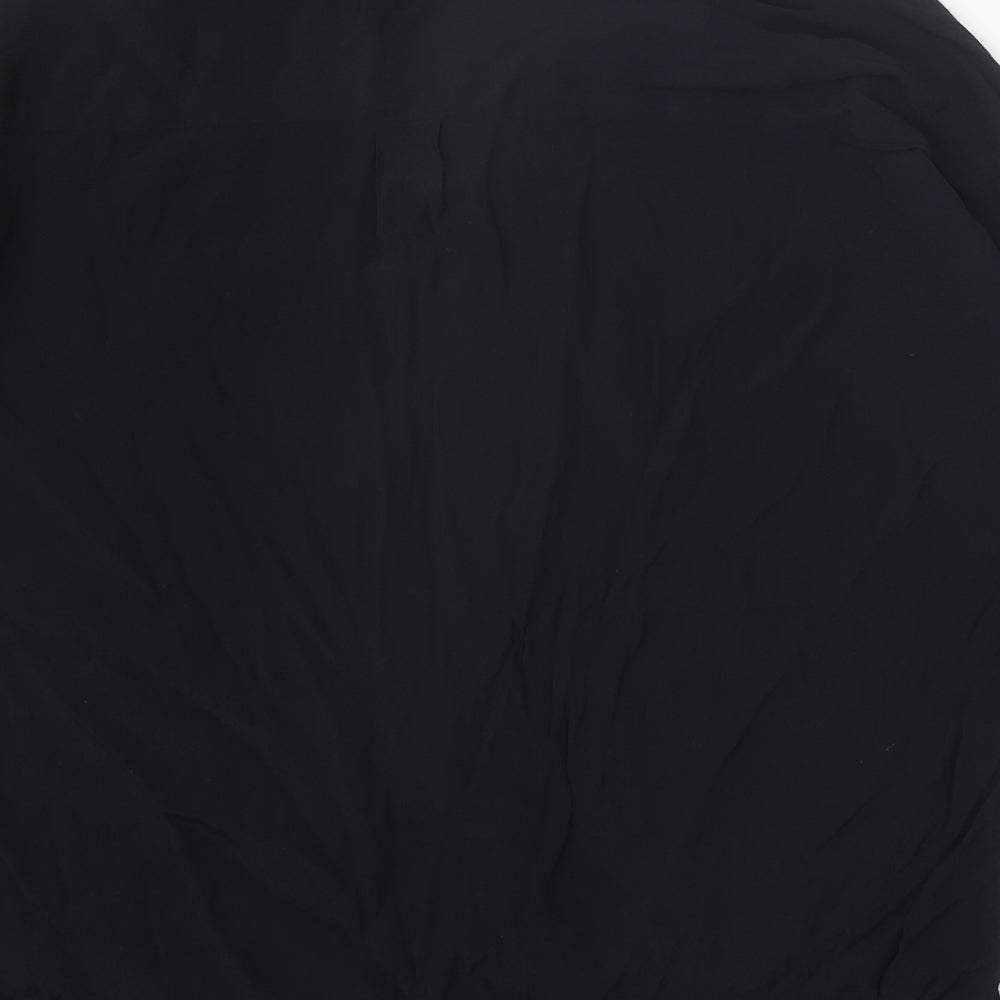 Womens UK Size 8 ASOS Black Basic Button-Up
