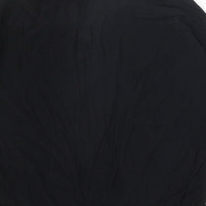 Womens UK Size 8 ASOS Black Basic Button-Up