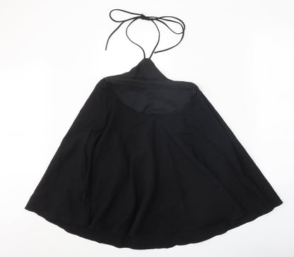 Zara Womens Black Polyester Trapeze & Swing Size XS Halter Tie
