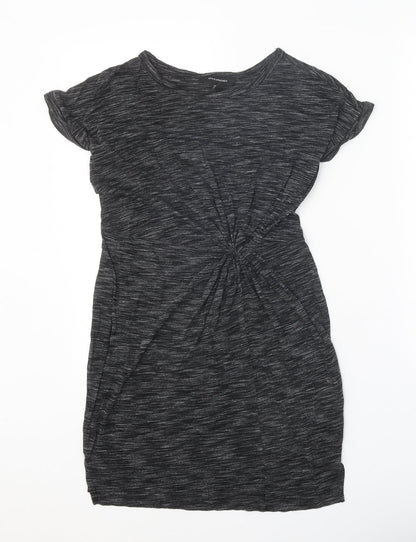 Atmosphere Womens Grey Viscose T-Shirt Dress Size 6 Round Neck Pullover