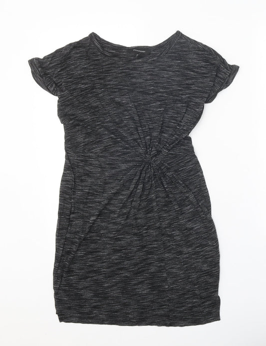Atmosphere Womens Grey Viscose T-Shirt Dress Size 6 Round Neck Pullover