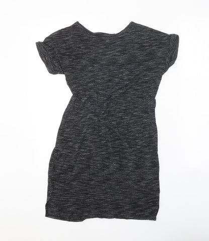 Atmosphere Womens Grey Viscose T-Shirt Dress Size 6 Round Neck Pullover