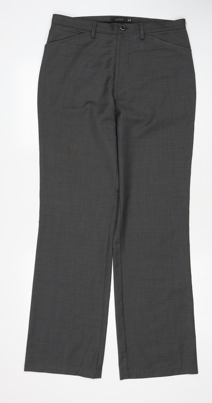 Womens UK Size 32 in NEXT Regular Fit  Grey Trousers
