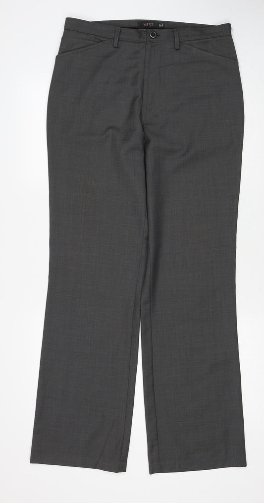 Womens UK Size 32 in NEXT Regular Fit  Grey Trousers