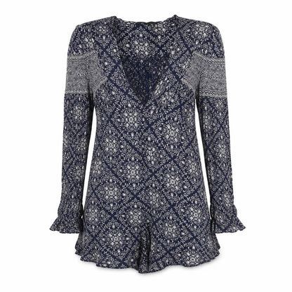 Womens UK Size XS Zara One-Piece Blue Playsuit