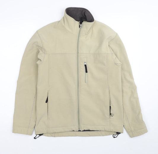 Crane Sports Womens Beige Jacket Size XS Zip - Unisex