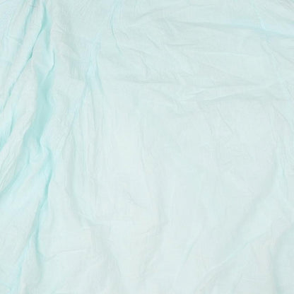 EAST Womens Blue Cotton A-Line Skirt Size 14