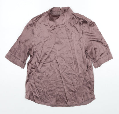Womens UK Size 6 YAYA Brown Basic Blouse