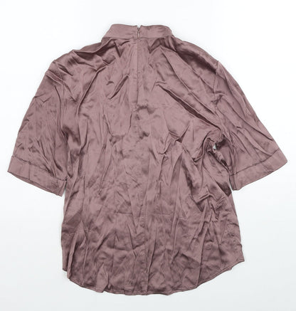 Womens UK Size 6 YAYA Brown Basic Blouse