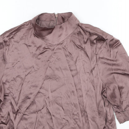 Womens UK Size 6 YAYA Brown Basic Blouse