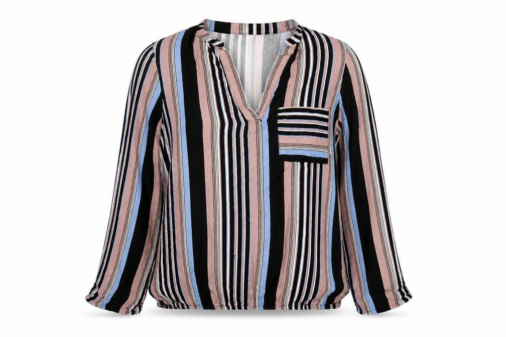 Womens UK Size 10 Selected Multicoloured Basic Blouse