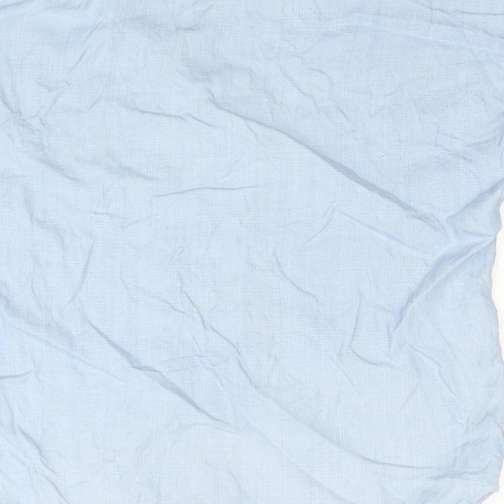 Womens UK Size XS H&M Blue Basic Button-Up