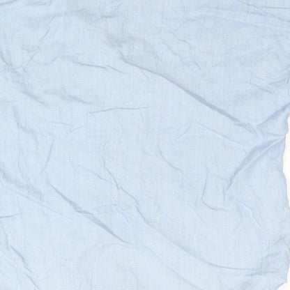 Womens UK Size XS H&M Blue Basic Button-Up