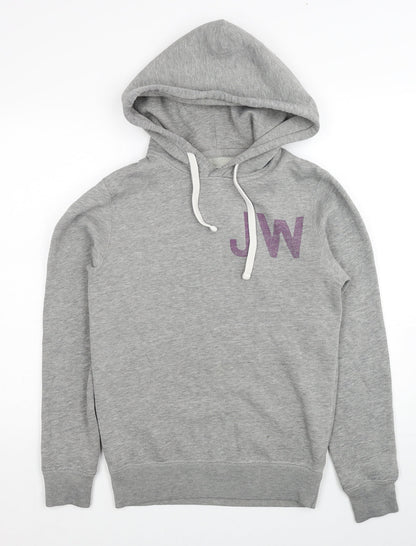 Womens UK Size XS Jack Wills Grey Pullover Hoodie