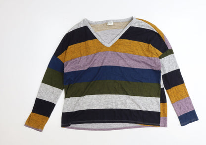Womens UK Size M Jaqueline de Yong Multicoloured Pullover Jumper