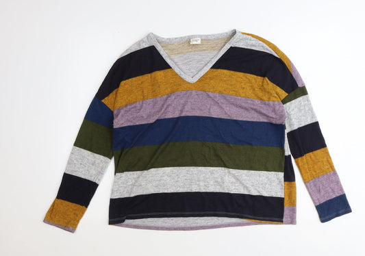 Womens UK Size M Jaqueline de Yong Multicoloured Pullover Jumper