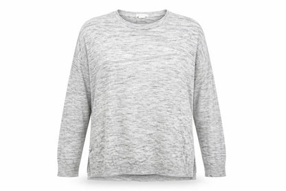 H&M Womens Grey Polyester Basic Blouse Size S Scoop Neck