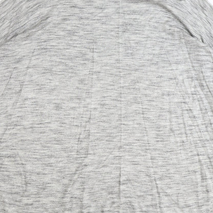 H&M Womens Grey Polyester Basic Blouse Size S Scoop Neck