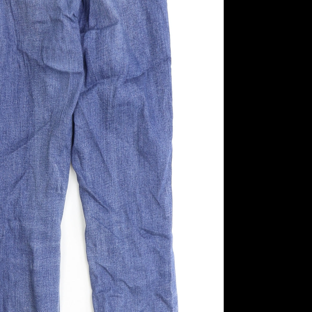 Womens UK Size 8 Denim Regular Fit Straight Blue Jeans