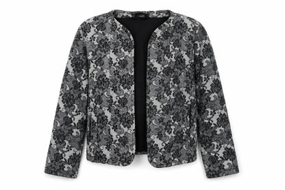 Atmosphere Womens Black Geometric Jacket Blazer Size 6
