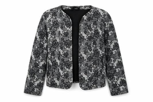 Atmosphere Womens Black Geometric Jacket Blazer Size 6