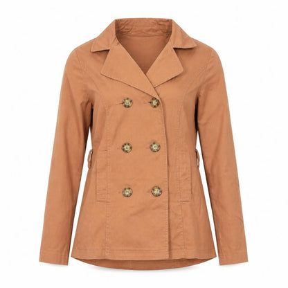 Womens UK Size S FOREVER 21 Beige Pea Coat
