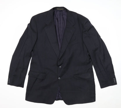 Mens UK Size 46 Marks and Spencer Regular Blue Suit Jacket