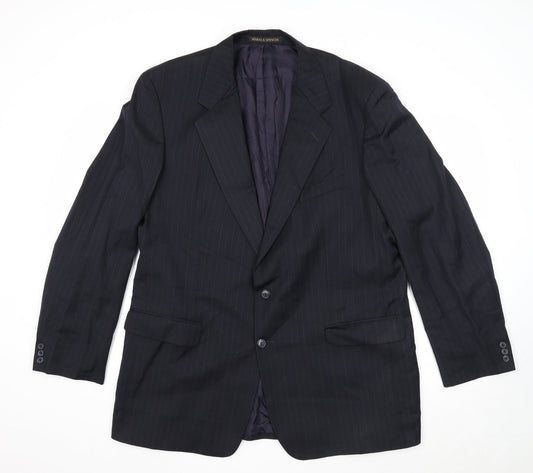 Mens UK Size 46 Marks and Spencer Regular Blue Suit Jacket