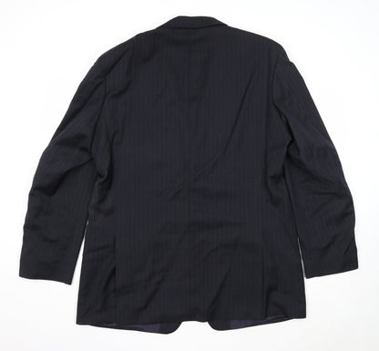 Mens UK Size 46 Marks and Spencer Regular Blue Suit Jacket