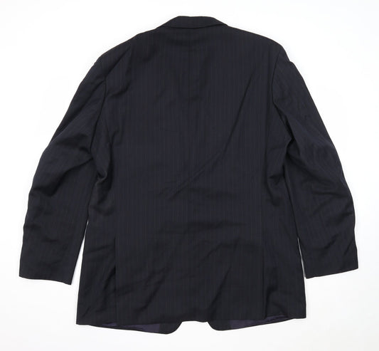 Mens UK Size 46 Marks and Spencer Regular Blue Suit Jacket