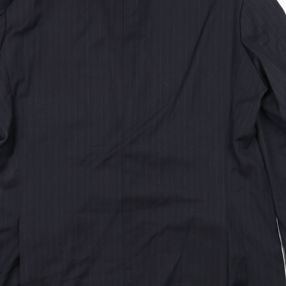 Mens UK Size 46 Marks and Spencer Regular Blue Suit Jacket