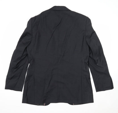 Mens UK Size 40 Howick Tailored Regular Black Suit Jacket