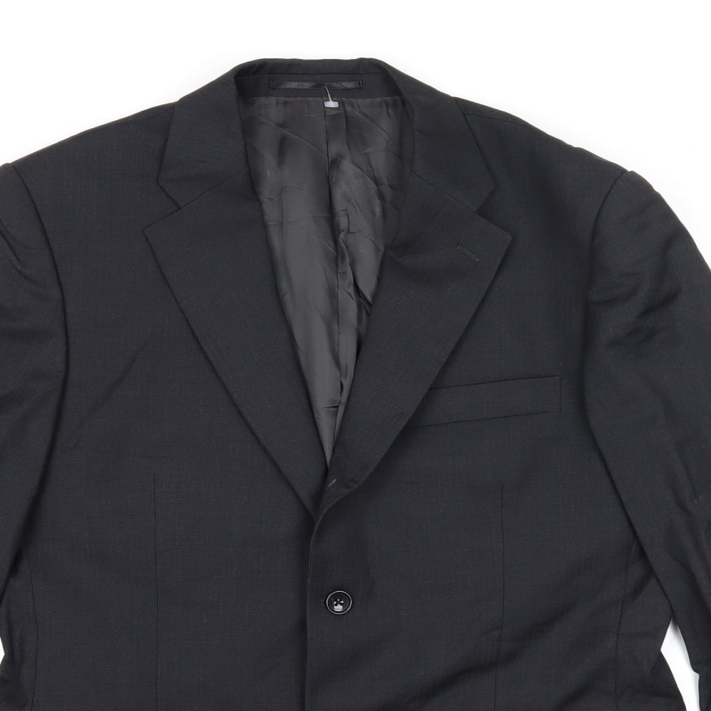 Mens UK Size 40 Howick Tailored Regular Black Suit Jacket