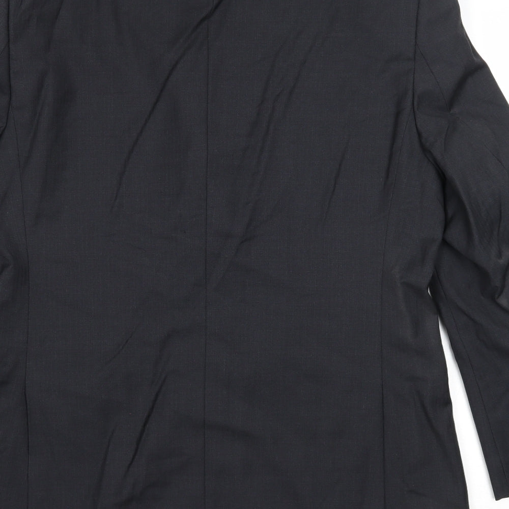Mens UK Size 40 Howick Tailored Regular Black Suit Jacket