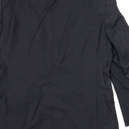 Mens UK Size 40 Howick Tailored Regular Black Suit Jacket