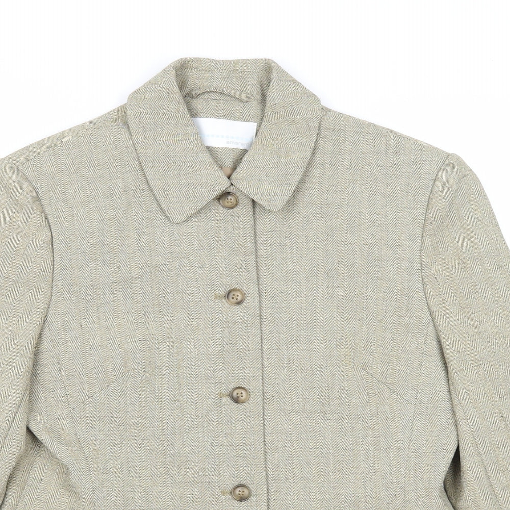 Womens UK Size 10 AMARANTO Beige Jacket