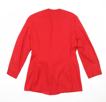 Womens UK Size 10 Charlotte Halton Red Jacket