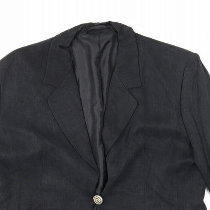 Country Casual Womens Grey Jacket Blazer Size 16 Button