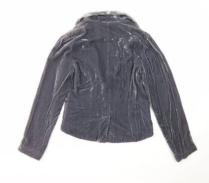 George Womens Grey Jacket Blazer Size 10 Button