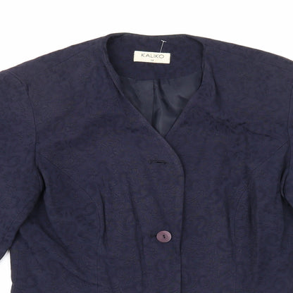 Womens UK Size 12 Kaliko Blue Jacket