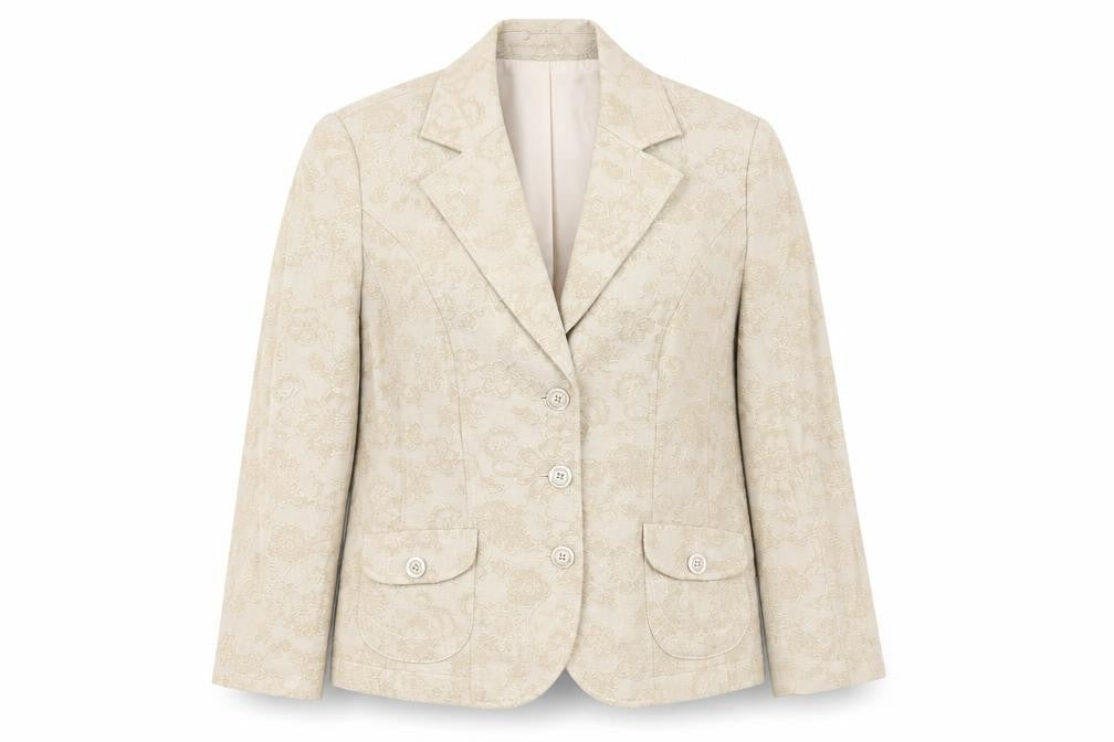 Womens UK Size 16 FRANK WALDER Beige Jacket