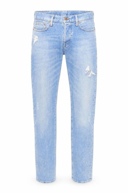 Mens UK Size 29 in &denim Regular Fit Straight Blue Jeans