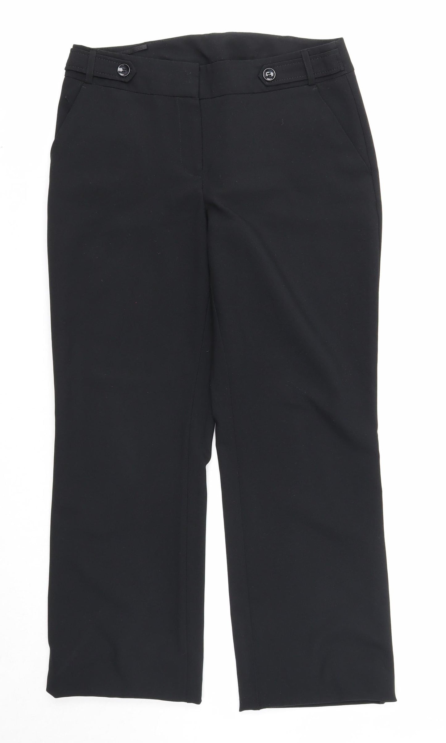 Womens UK Size 10 Dorothy Perkins Regular Fit  Black Trousers