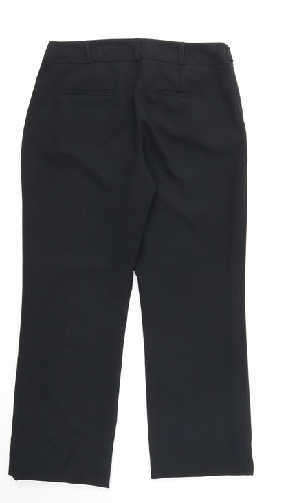 Womens UK Size 10 Dorothy Perkins Regular Fit  Black Trousers