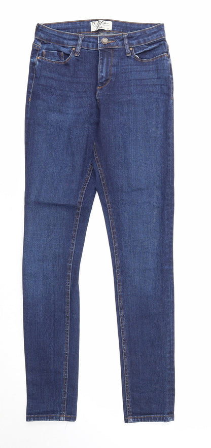 Womens UK Size 8 Miss Denim Regular Fit Straight Blue Jeans